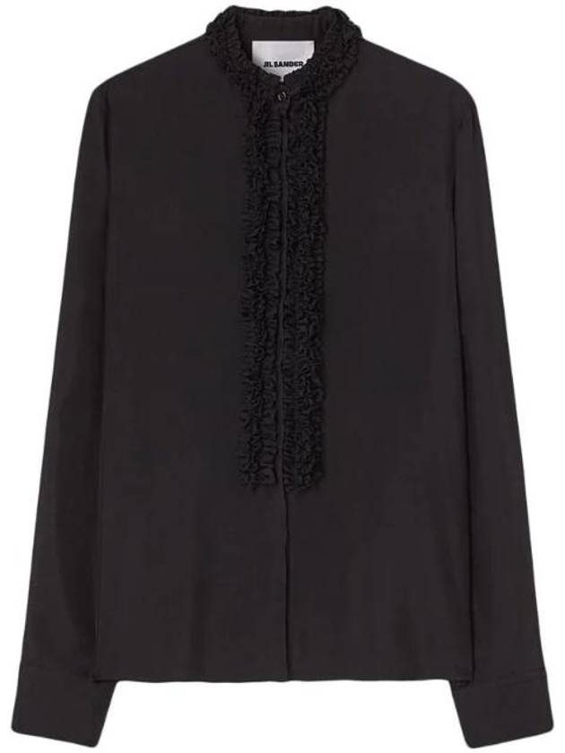 Ruffle Trimmed Long Sleeve Shirt J01DL0107J65052 - JIL SANDER - BALAAN 1