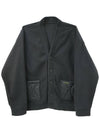 Semi overfit fleece cardigan charcoal - GO STREET - BALAAN 4