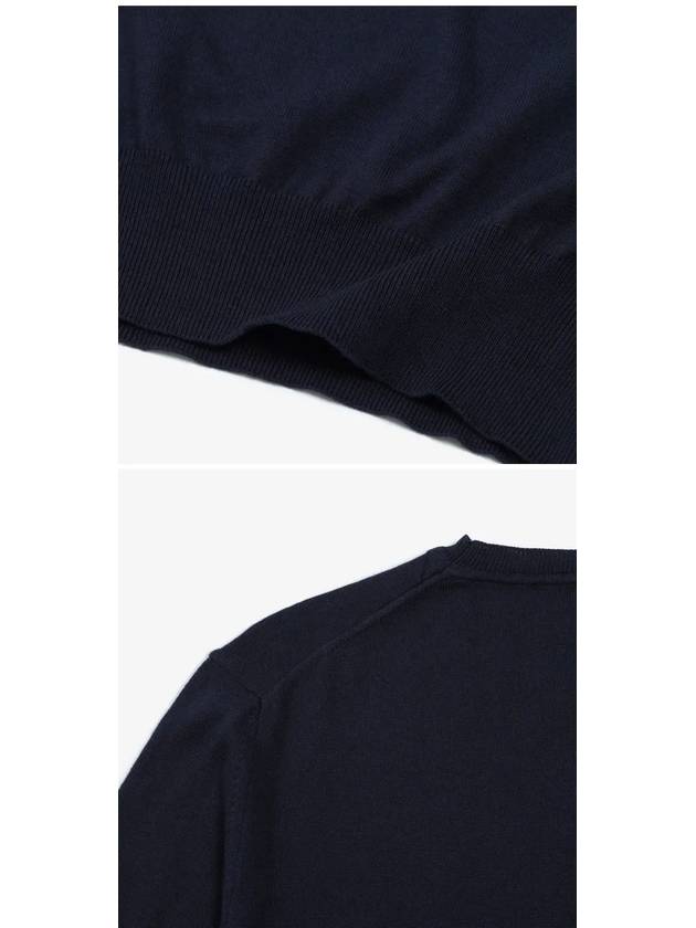 ORB Logo Cashmere Cotton Knit Top Navy - VIVIENNE WESTWOOD - BALAAN 5