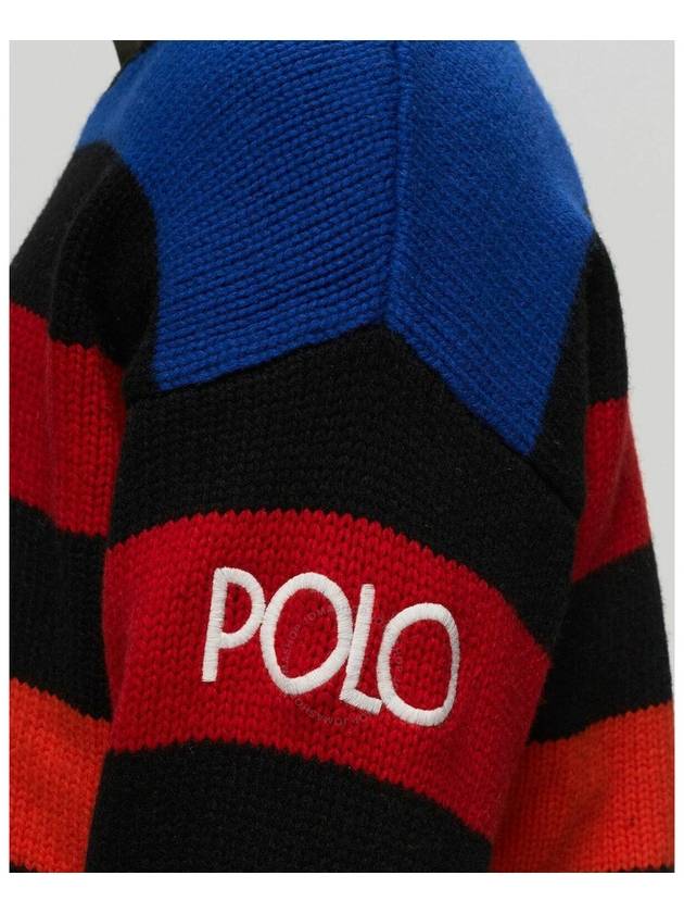 Polo Ralph Lauren Wool Blend Logo Striped Sweater Size XX Large - POLO RALPH LAUREN - BALAAN 3