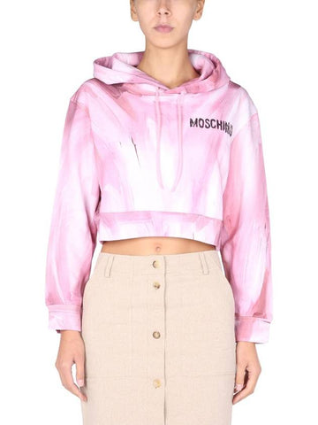 Art THEME Crop Sweatshirt 171054272222 B0040172571 - MOSCHINO - BALAAN 1