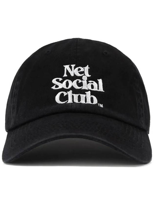 OG LOGO WASHED CAP BLACK - NET SOCIAL CLUB - BALAAN 1