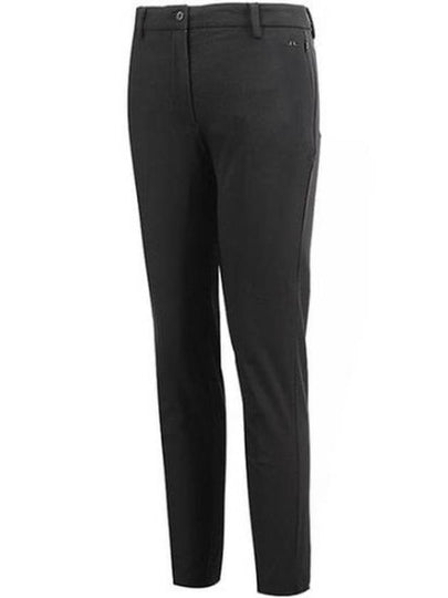 Lei Fleece Twill Straight Pants Black - J.LINDEBERG - BALAAN 2