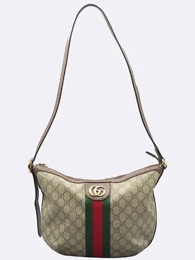 598125 Ophidia GG Logo Supreme Half Moon Small Cross Bag - GUCCI - BALAAN 3