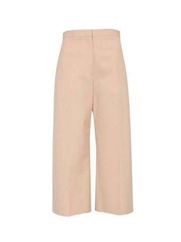 Cotton Wide Pants Pink Beige - JIL SANDER - BALAAN 1