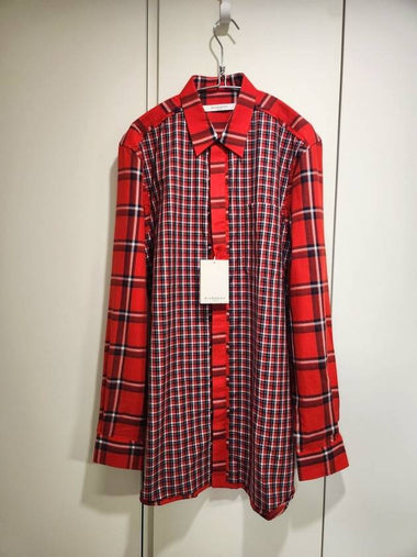 RED CHECK SHIRT - GIVENCHY - BALAAN 1