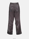 Triangle Logo Re-Nylon Straight Pants Grey - PRADA - BALAAN 2