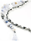 Necklace NAIAD Blue Lace Agate Stainless Steel Surgical - RUBATI - BALAAN 4