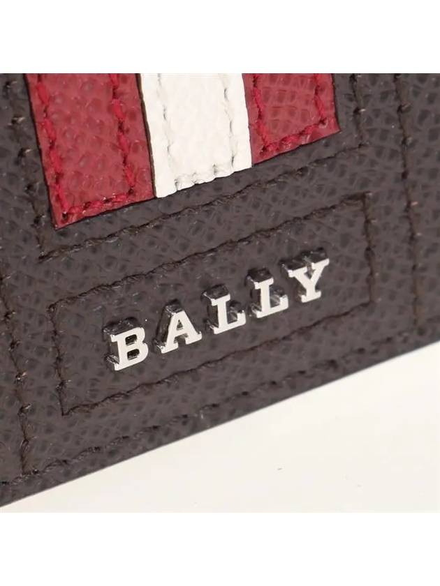 Tevye Leather Halfw Wallet Brown - BALLY - BALAAN 8