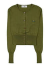 Bea Cropped Cardigan Sage Green - VIVIENNE WESTWOOD - BALAAN 2