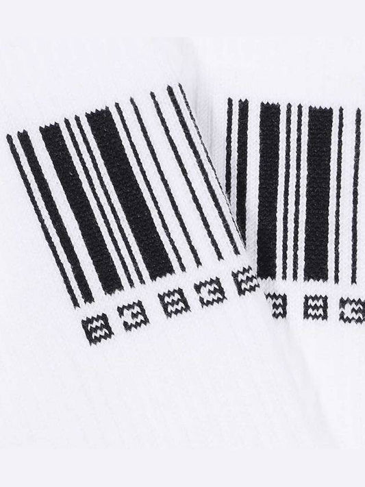 Barcode Print Ankle Socks VL14SO100W - VETEMENTS - BALAAN 2