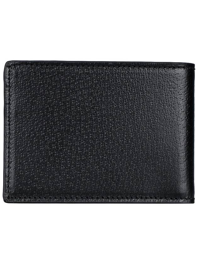 GG Marmont Leather Half Wallet Black - GUCCI - BALAAN 5