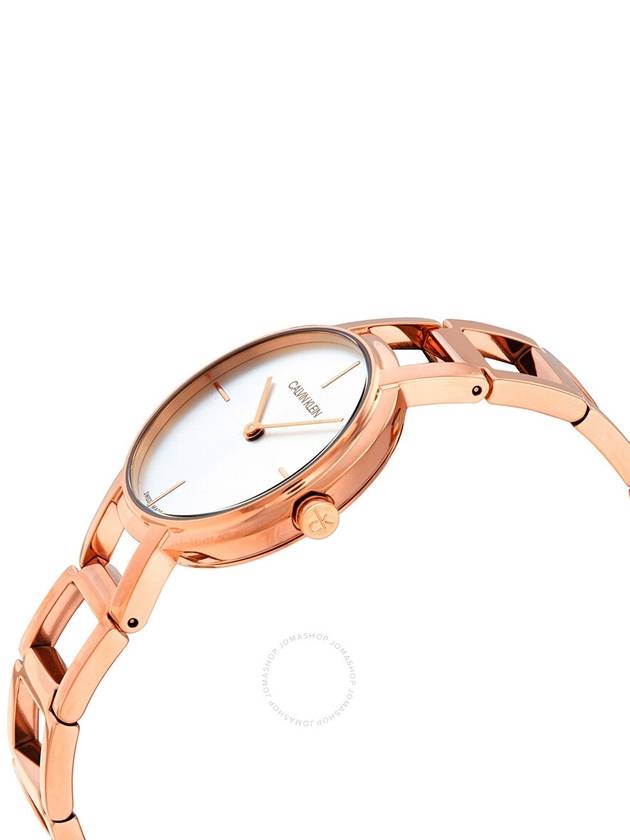 Calvin Klein Cheers Silver Dial Rose Gold PVD Ladies Watch K8N23646 - CALVIN KLEIN - BALAAN 2