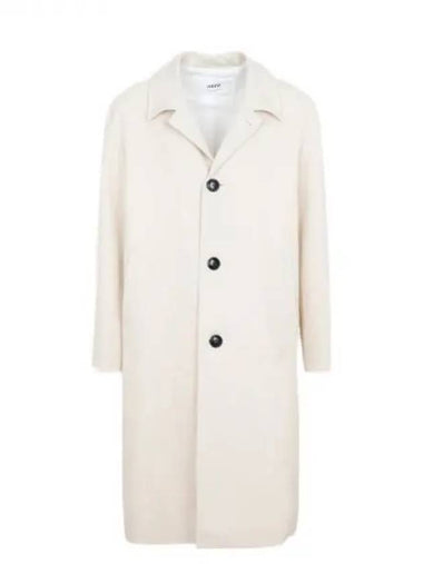 Wool Single Coat Vanilla - AMI - BALAAN 1