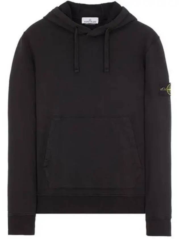 Wappen Patch Classic Fleece Hoodie Black - STONE ISLAND - BALAAN 2