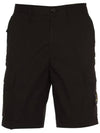 Light Stretch Cotton Bermuda Shorts Black - STONE ISLAND - BALAAN 2