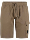 Lens Banding Cargo Shorts Brown - CP COMPANY - BALAAN 1