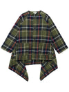 Big plaid heavy flannel no collar raglan jacket - ENGINEERED GARMENTS - BALAAN 2