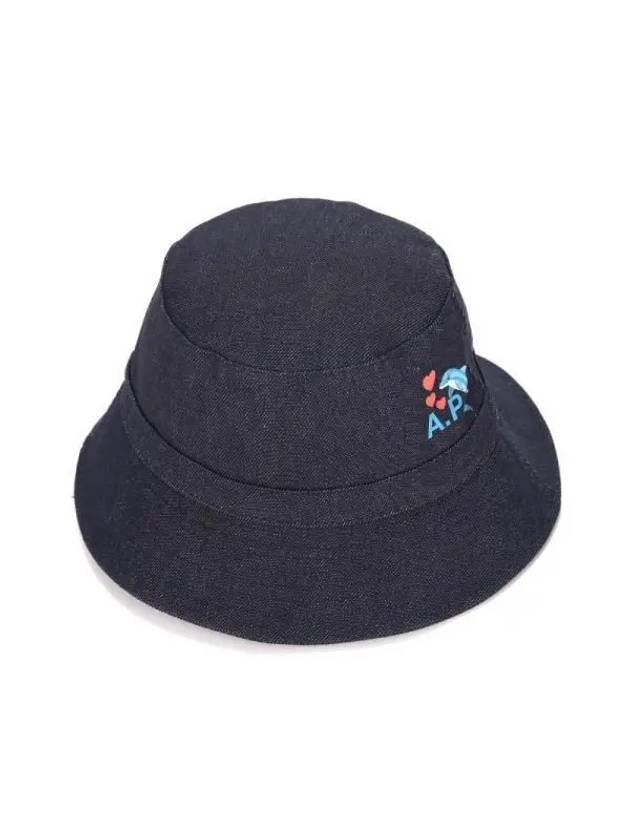 Rou Dolphin Denim Bucket Hat Indigo - A.P.C. - BALAAN 6