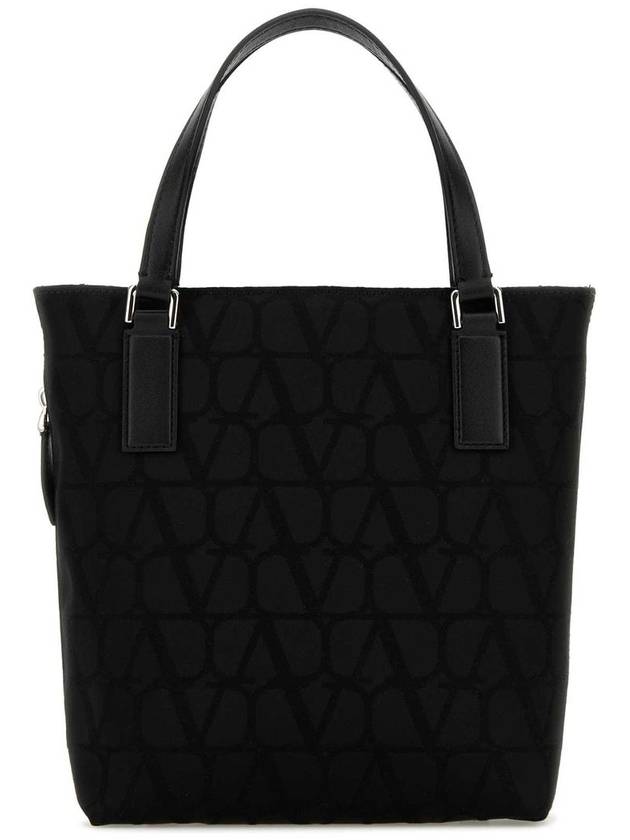 Toile Iconographe Small Tote Bag Black - VALENTINO - BALAAN 2