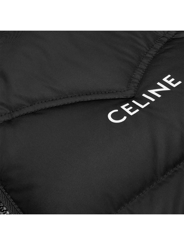 Western Light Weight Nylon Puffer Padding Black - CELINE - BALAAN 4