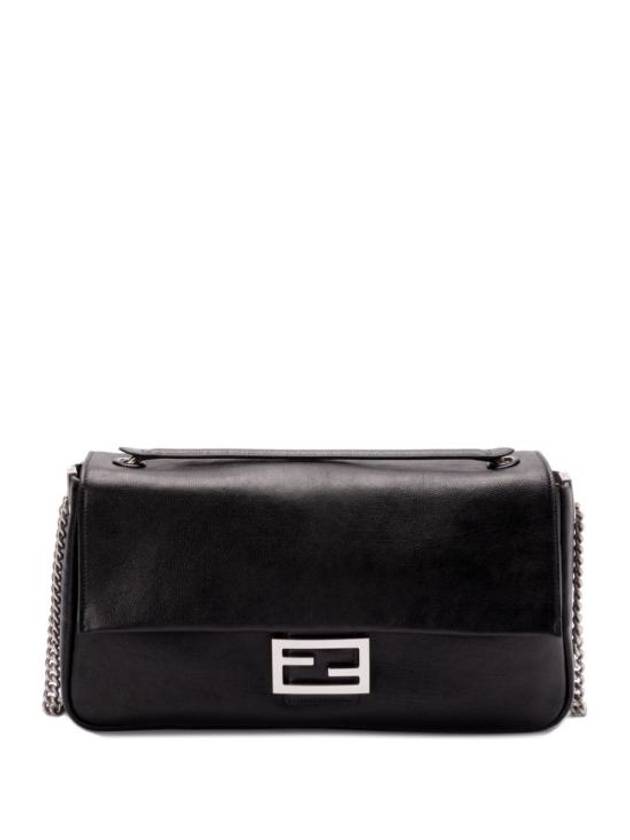 Baguette Chain Large Shoulder Bag Black - FENDI - BALAAN 2