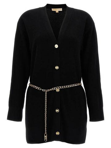 Cardigan MF360O24VR001 Black - MICHAEL KORS - BALAAN 1