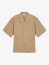 Men's Elder Check Pattern Pocket Short Sleeve Shirt Beige - OUR LEGACY - BALAAN 2