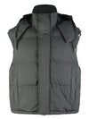 Alexandre Mattiussi Technical Canvas Padded Vest Mineral Grey - AMI - BALAAN 2