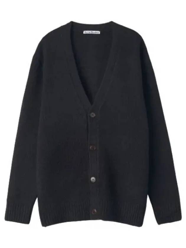 V neck cardigan black - ACNE STUDIOS - BALAAN 1