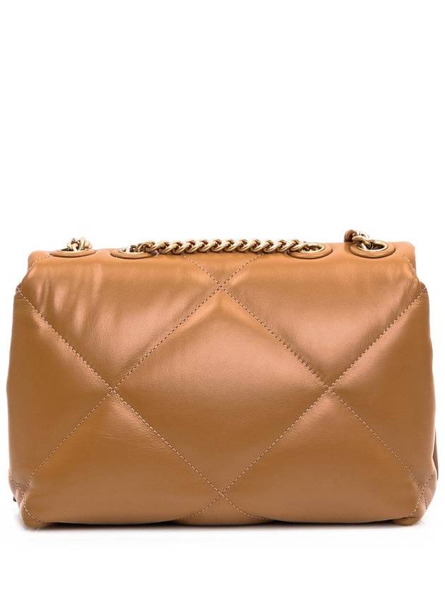 Kira Diamond Quilted Shoulder Bag Brown - TORY BURCH - BALAAN 5