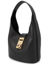 Buckle Hobo Shoulder Bag Black - SALVATORE FERRAGAMO - BALAAN 4