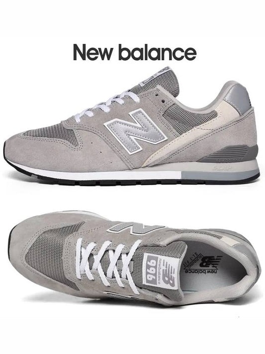 996 Logo Leather Low Top Sneakers Grey NBP7ES134G 15 - NEW BALANCE - BALAAN 2