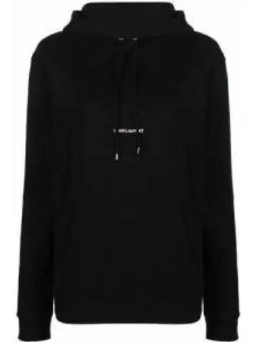 Back logo print hooded jacket black 725275TYD361000 - BALENCIAGA - BALAAN 1