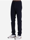 Slim Fit Stretch Cotton Satin Chino Straight Pants Navy - HUGO BOSS - BALAAN 4