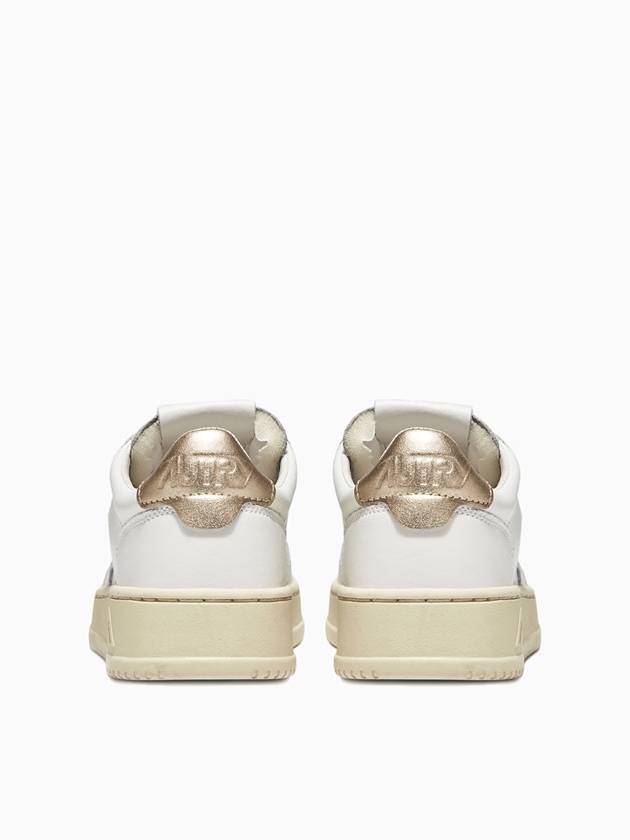 Medalist Goatskin Low Top Sneakers Gold White - AUTRY - BALAAN 3