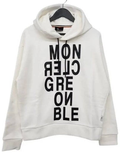 8001650 829EQ 001 Lettering Hoodie White - MONCLER - BALAAN 2