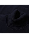 Waffen Patch Cotton Knit Turtleneck Navy - STONE ISLAND - BALAAN 6