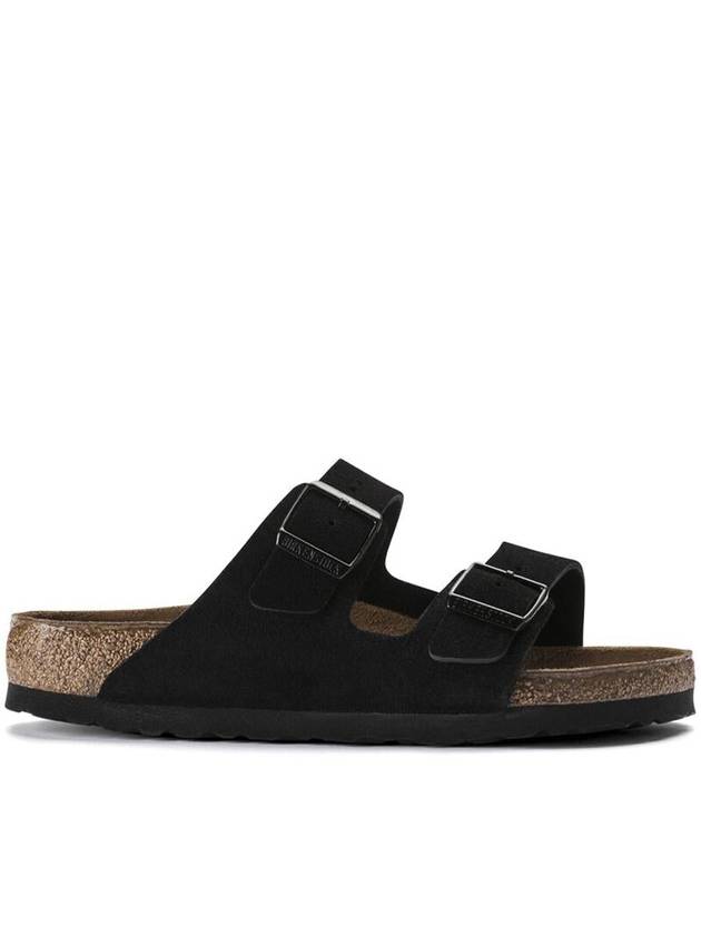 Arizona Soft Suede Slippers Black - BIRKENSTOCK - BALAAN 6