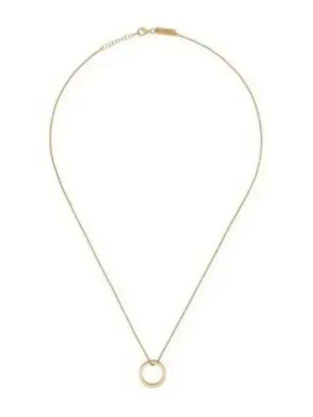 Numeric Minimal Signature Pendant Ring Necklace Gold - MAISON MARGIELA - BALAAN 2