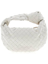 Jodie Intrecciato Small Tote Bag White - BOTTEGA VENETA - BALAAN 4