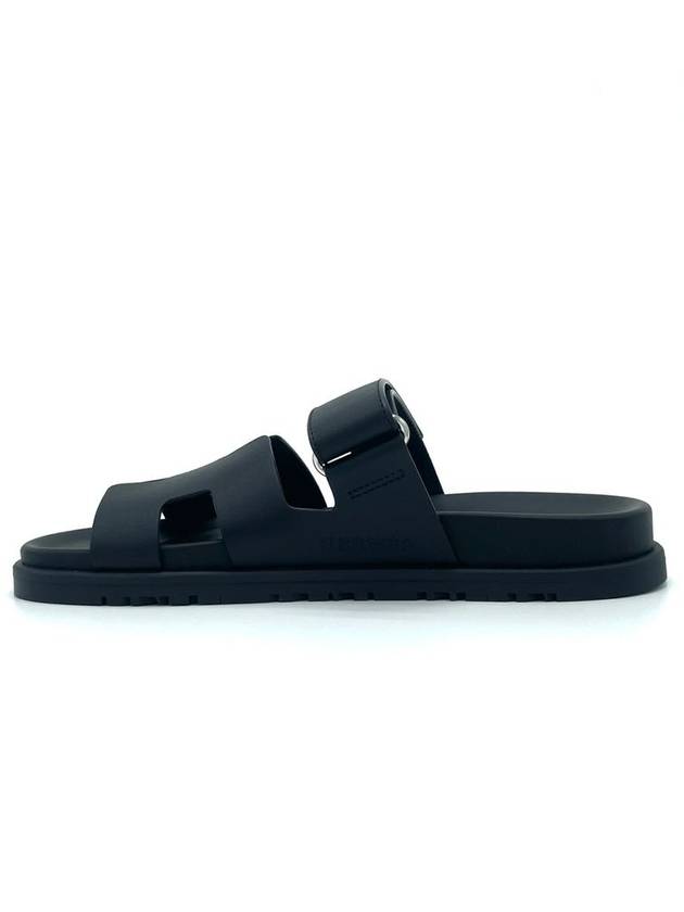 Chypre Calfskin Sandals Black - HERMES - BALAAN 5