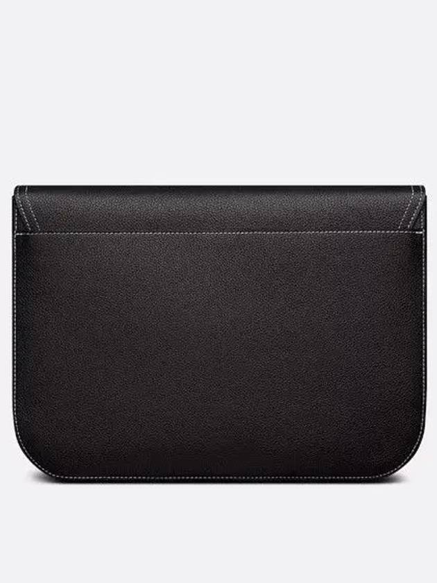 Saddle A4 Grained Calfskin Pouch Black - DIOR - BALAAN 5