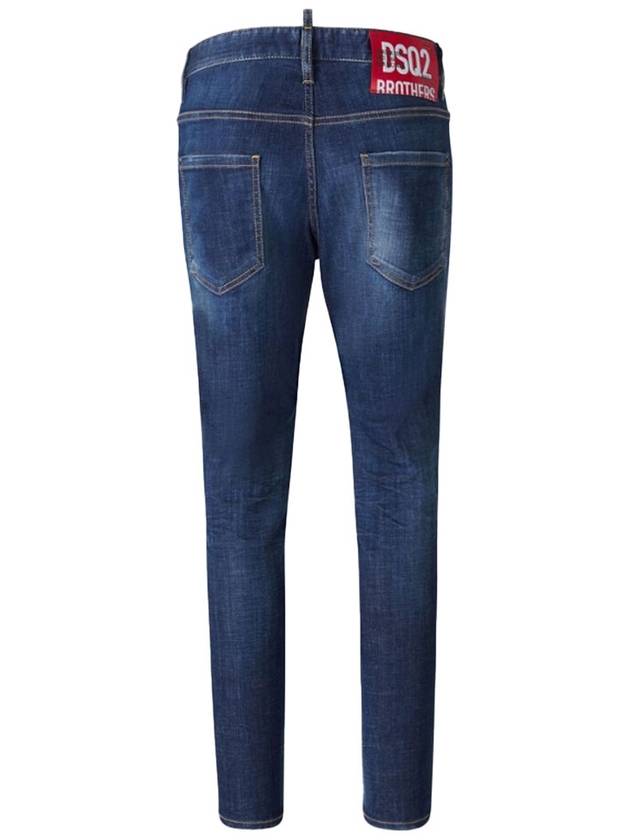 Men's Dark Wash Skater Skinny Jeans Blue - DSQUARED2 - BALAAN 4