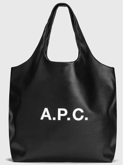 Ninon Small Recycled Leather Tote Bag Black - A.P.C. - BALAAN 2