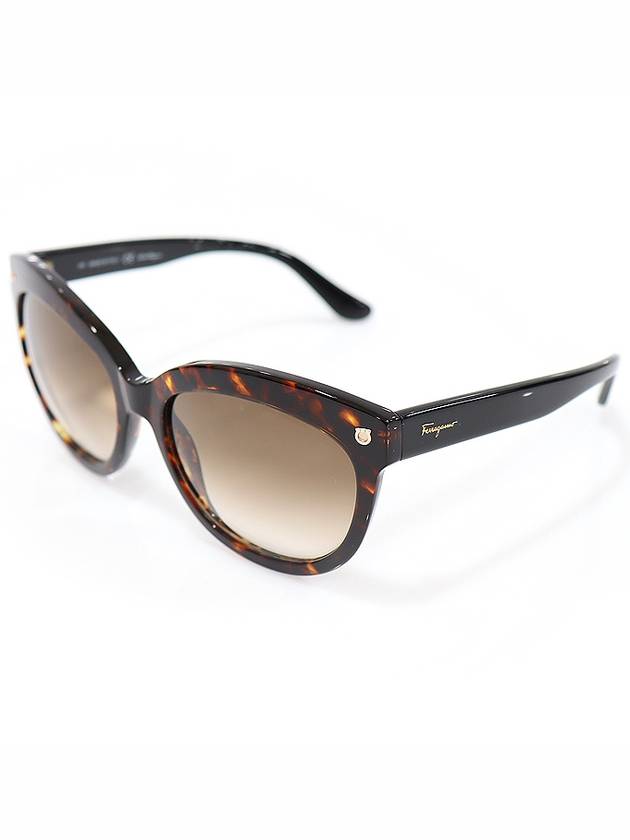 SF675S brown leopard frame gold plated Gancini sunglasses - SALVATORE FERRAGAMO - BALAAN 1