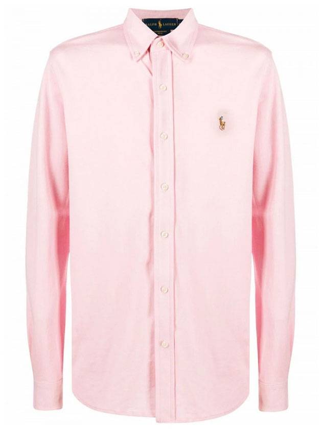 Men's Slim Fit Long Sleeve Shirt Pink - POLO RALPH LAUREN - BALAAN 1