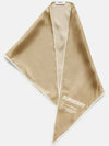 Horseferry Print Silk Diamond Shaped Scarf Archive Beige - BURBERRY - BALAAN 2