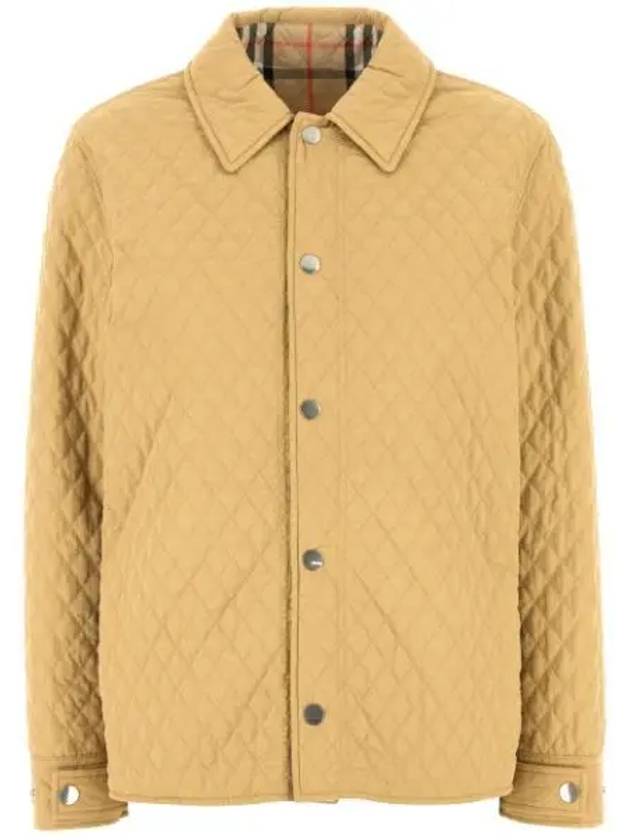 Check Reversible Quilted Jacket Beige - BURBERRY - BALAAN 2