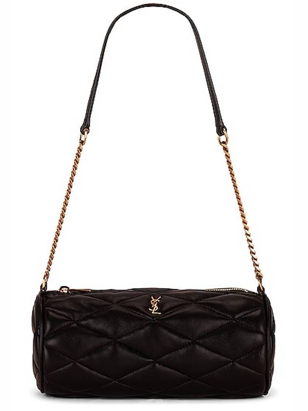 Tube Quilting Small Shoulder Bag Black - SAINT LAURENT - BALAAN 3